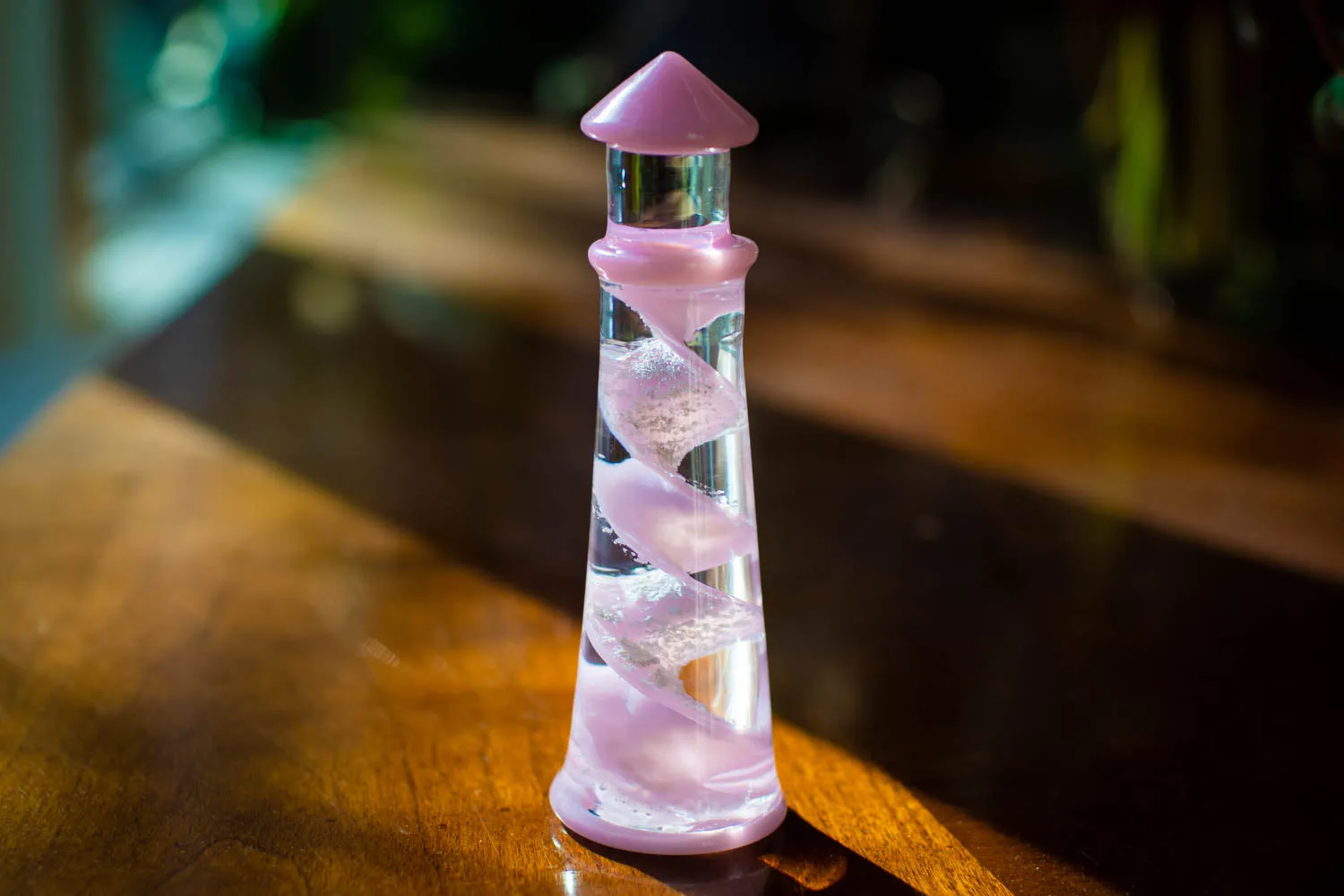 Memorial Glass Lighthouse with Cremation Ashes