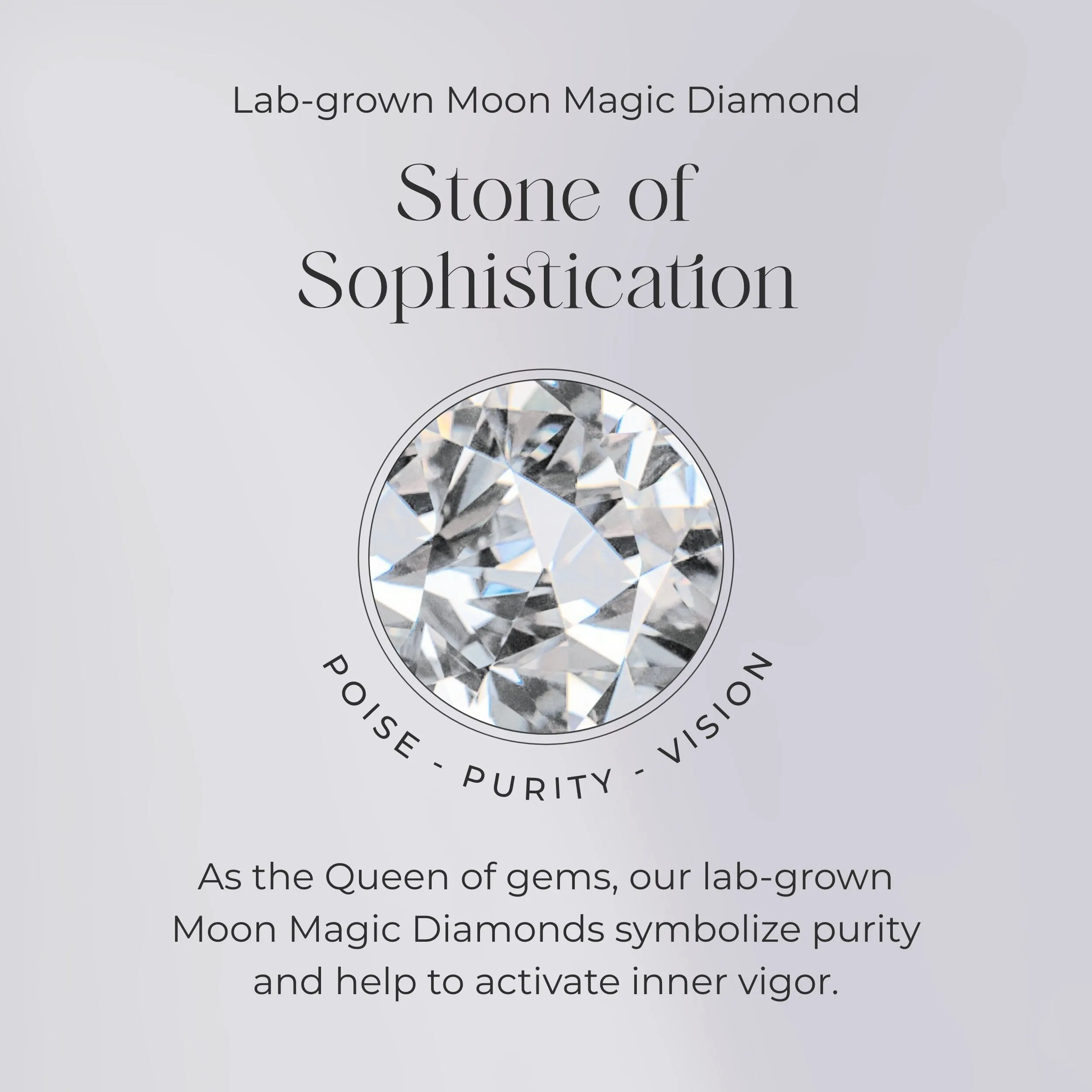 Moonstone Lab Diamond Necklace - Capricorn Zodiac Constellation