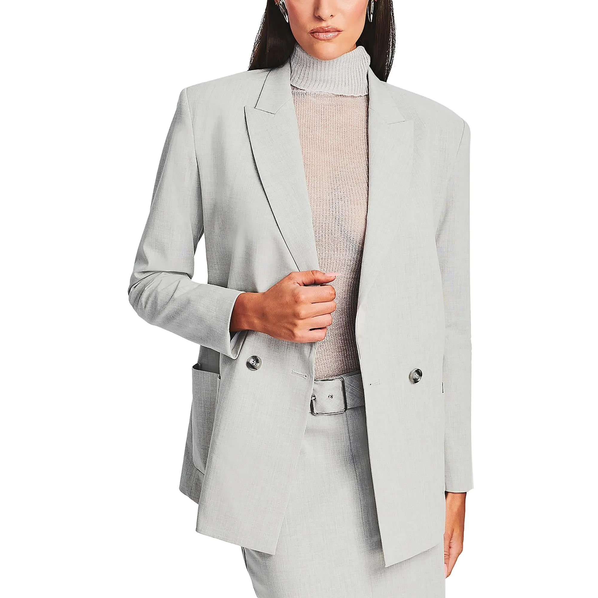 Natasha Womens Office Career One-Button Blazer