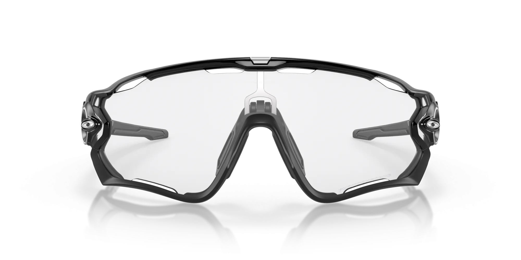 Oakley Jawbreaker Clear To Black Iridium Photochromic Lenses Polished Black Frame