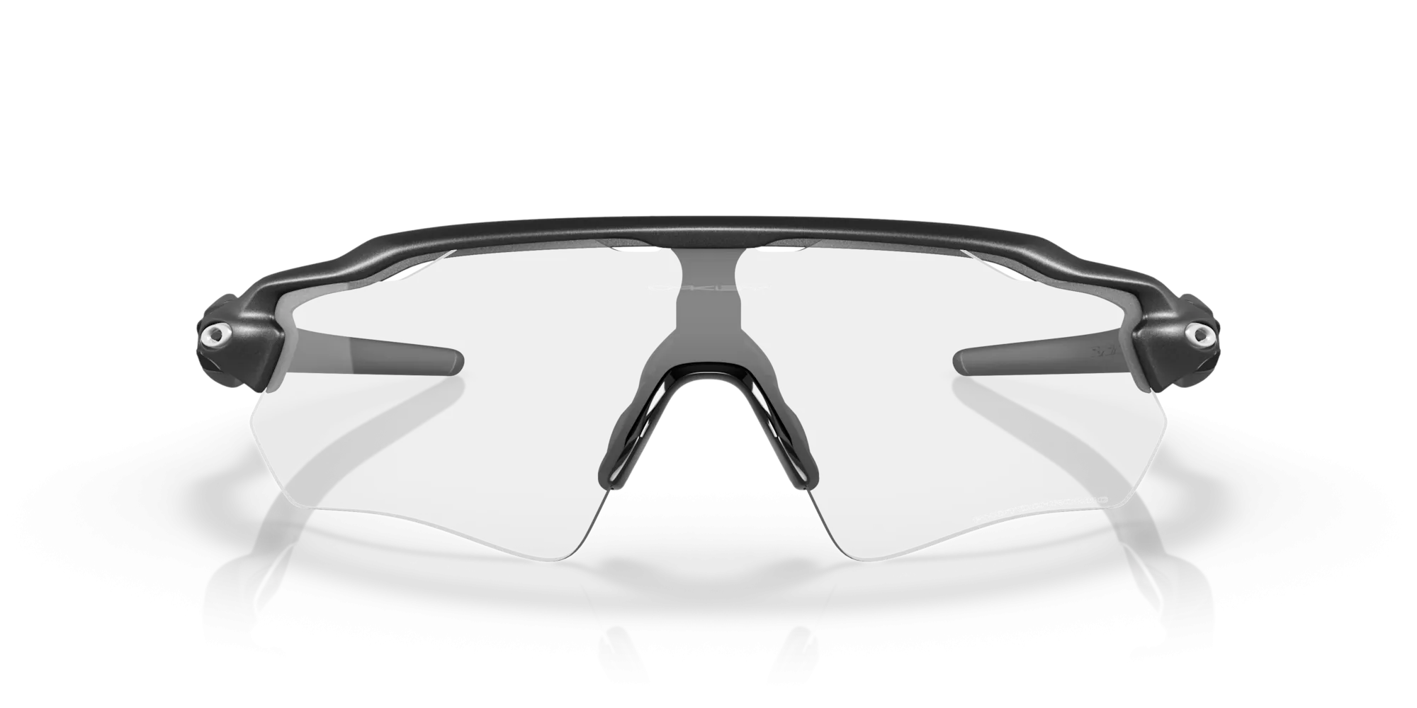 Oakley Radar EV Path Clear To Black Iridium Photochromic Lenses Steel Frame