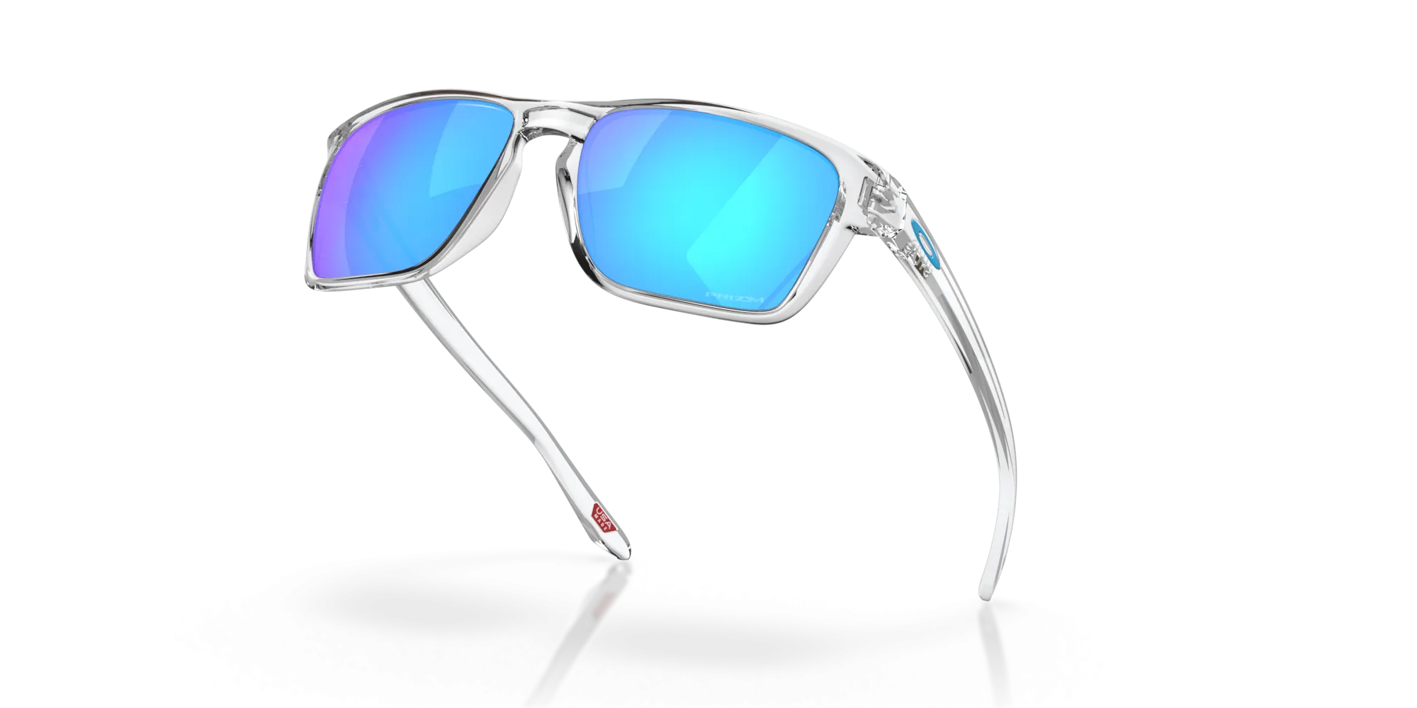 Oakley Sylas Prizm Sapphire Lenses Polished Clear Frame