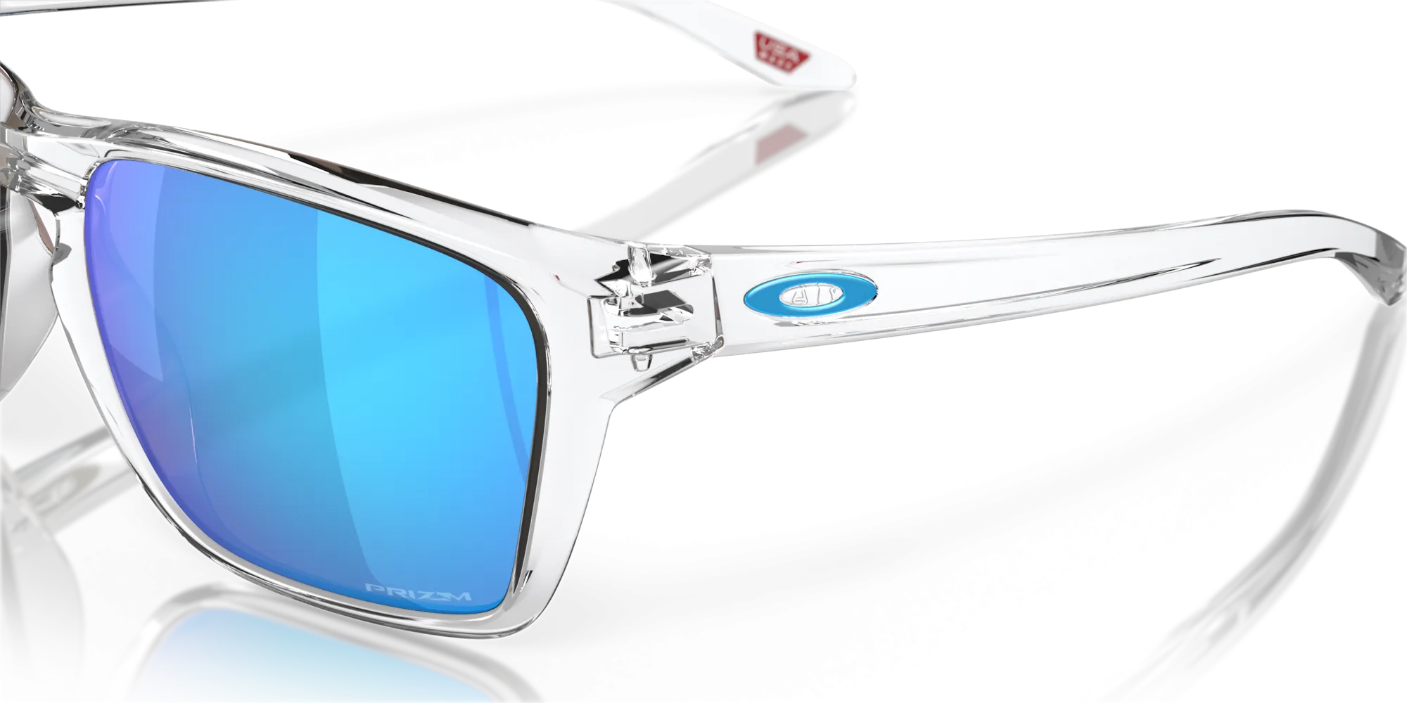 Oakley Sylas Prizm Sapphire Lenses Polished Clear Frame