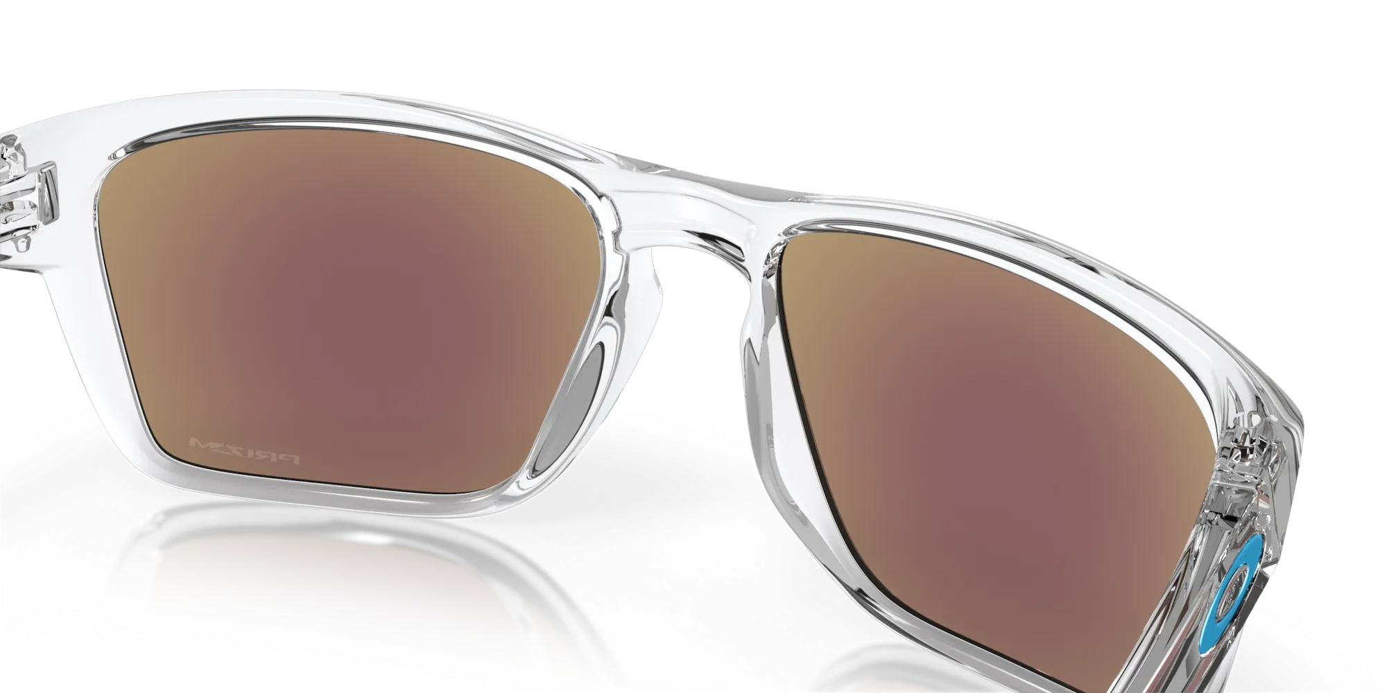 Oakley Sylas Prizm Sapphire Lenses Polished Clear Frame