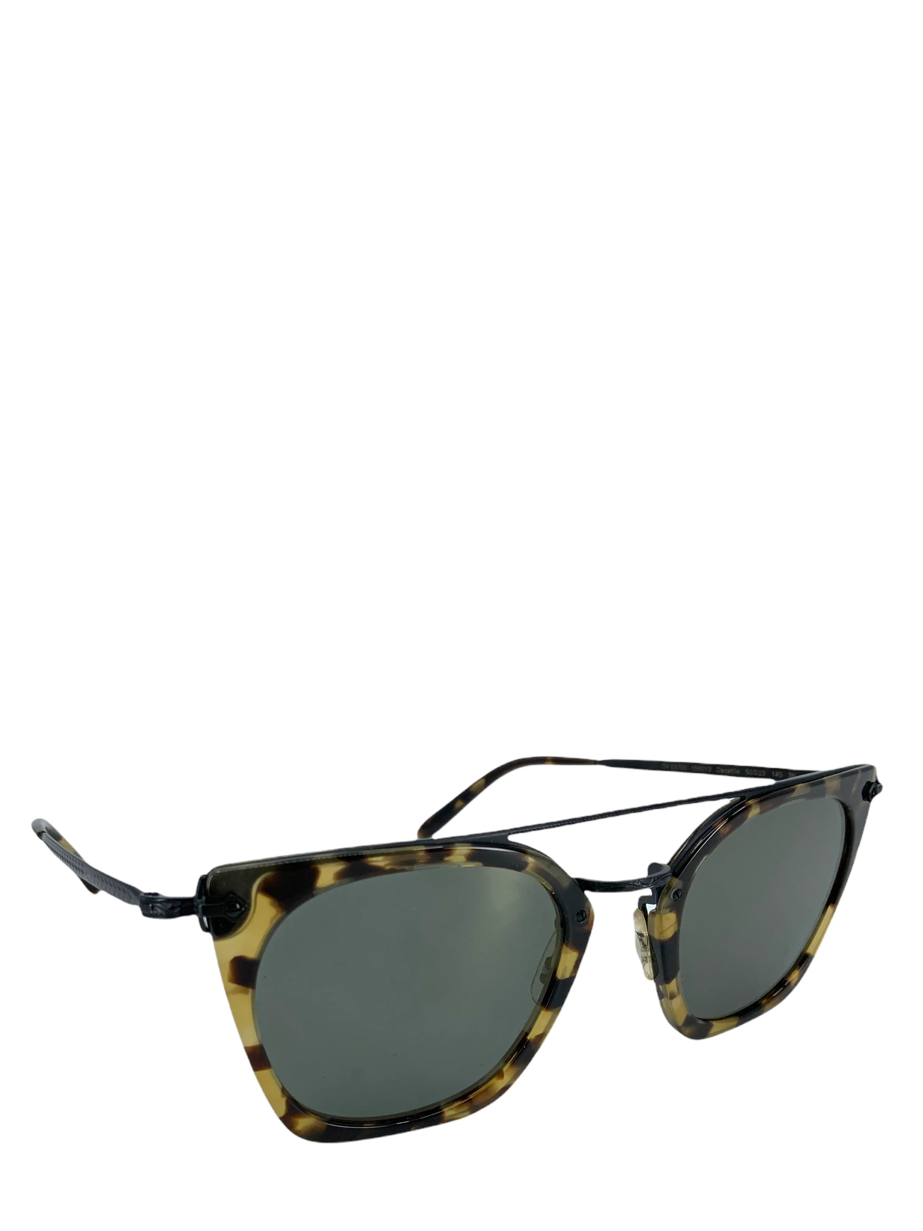 Oliver Peoples Dacette Tortoise Flat Sunglasses