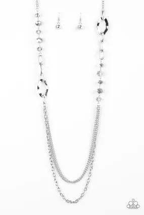 Paparazzi Modern Girl Glam - Silver Necklace