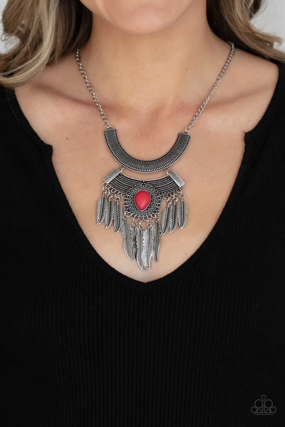 Paparazzi Necklace ~ Desert Devotion - Red