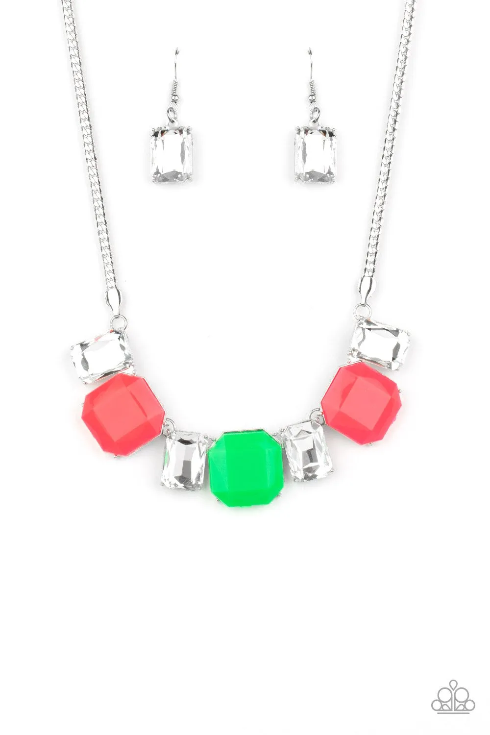 Paparazzi Royal Crest - Pink Multi Necklace