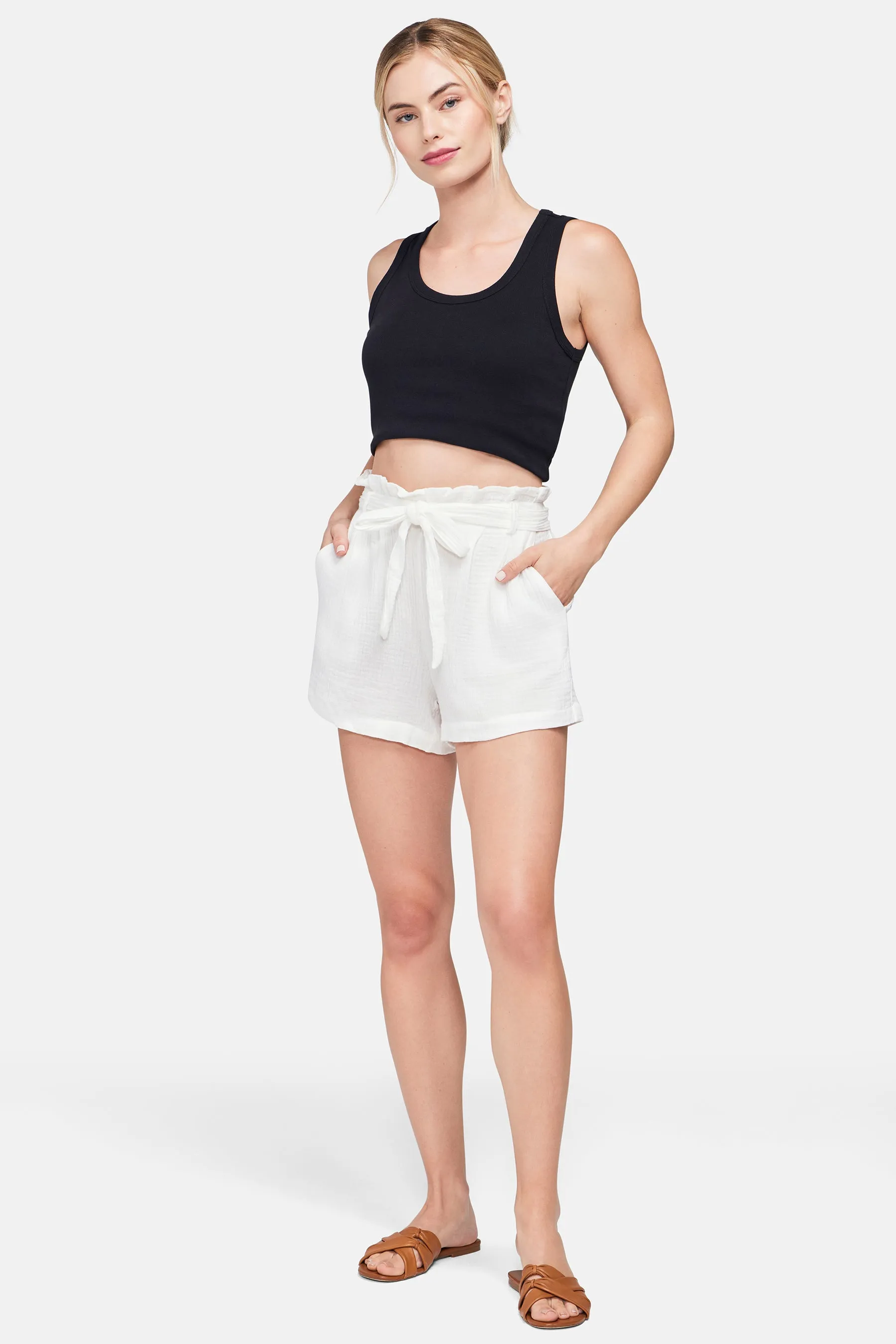 Paper Bag Short | White