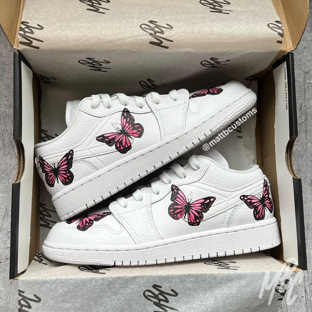 Pink Butterflies - Jordan 1 Low | UK 4