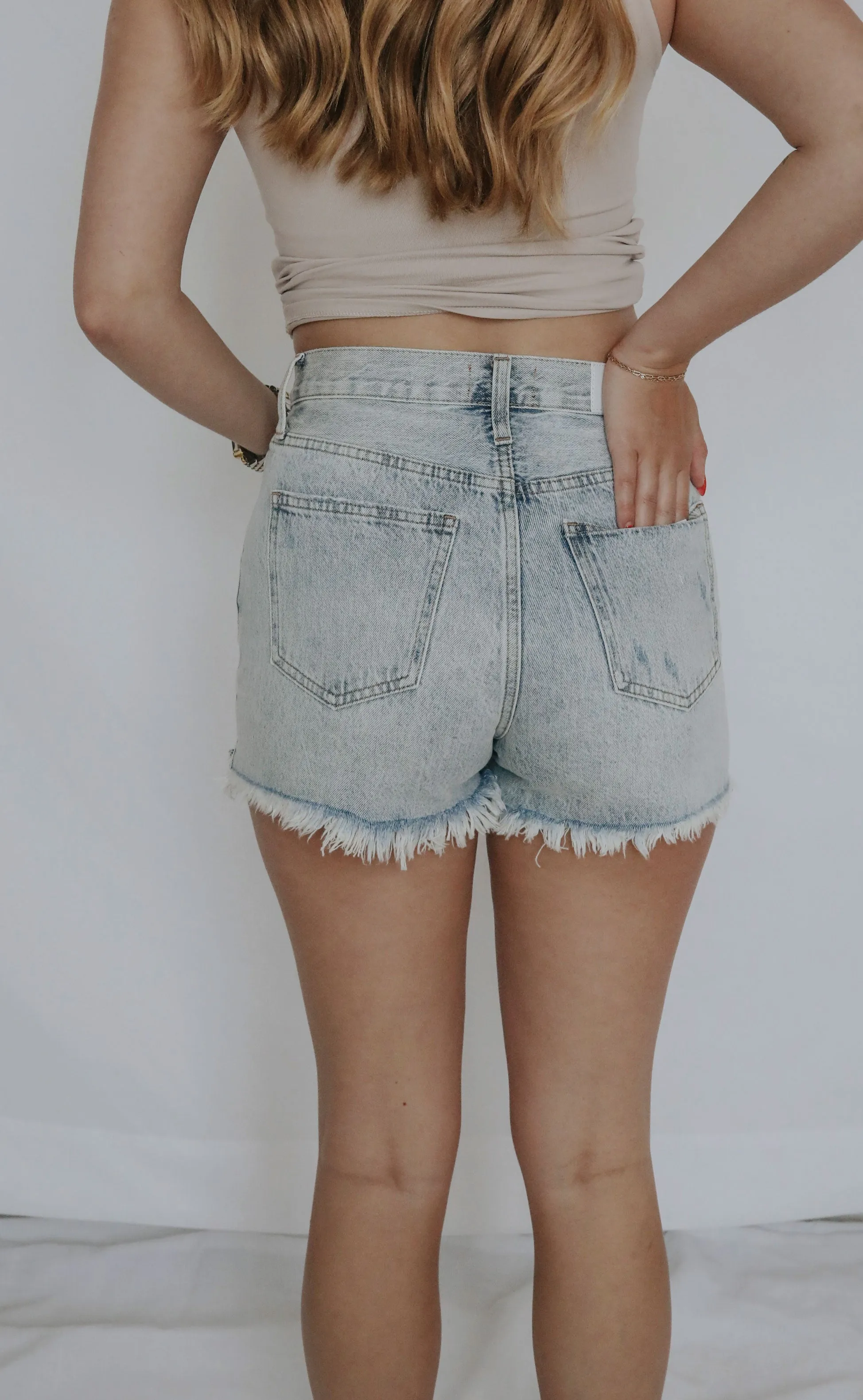 pistola: maeve super high rise cut off short - hysteria