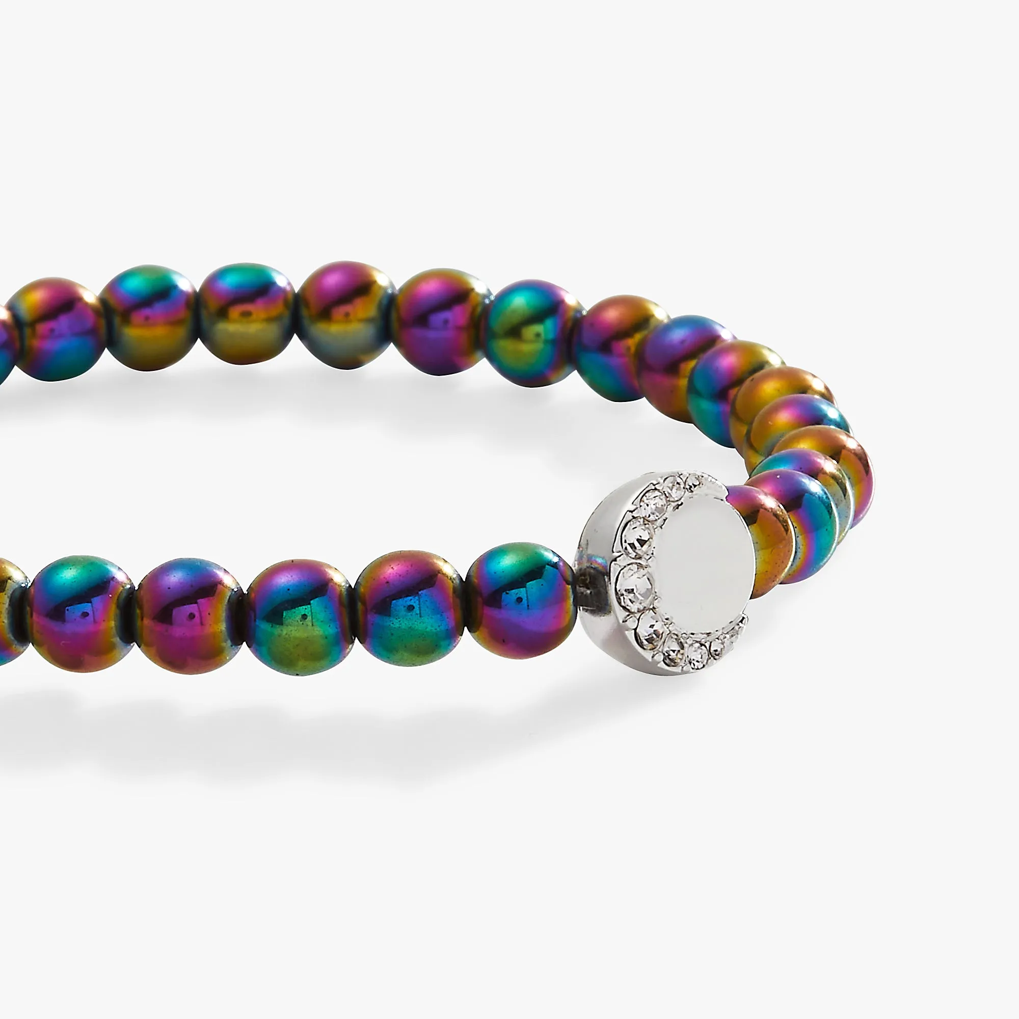 Rainbow Hematite Stretch Bracelet