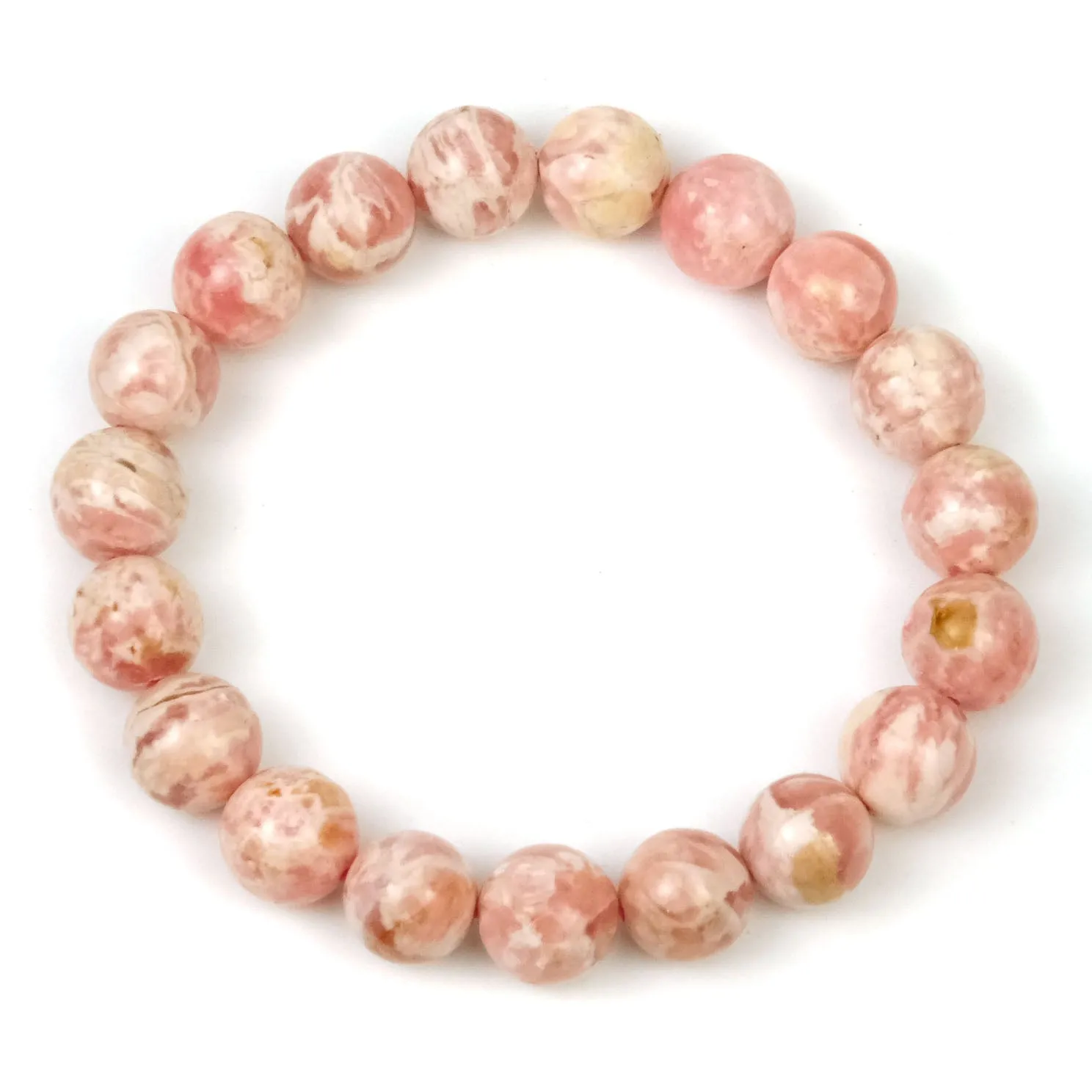 Rhodochrosite Stretch Bracelet 10mm