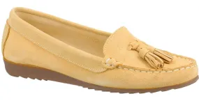 Riva Aldons Womens Suede Leather Slip On Moccasin