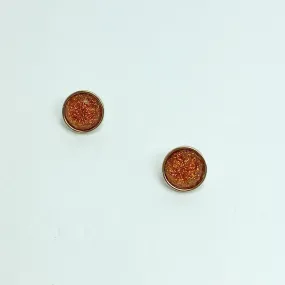 Rust Sparkle Stud Earrings