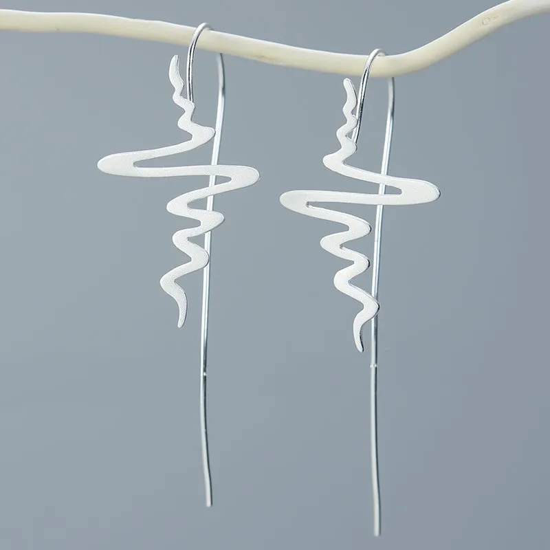 Smoke Swirl - Dangle Earrings