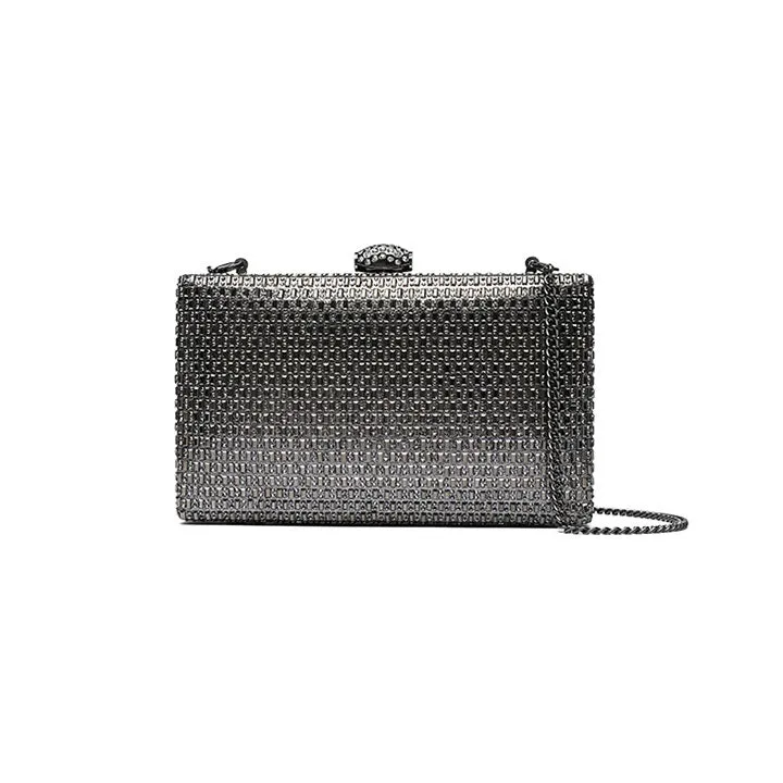 Sparkling Crystal Embellished Clutch AD 120