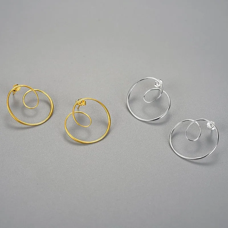 Spiralious - Stud Earrings