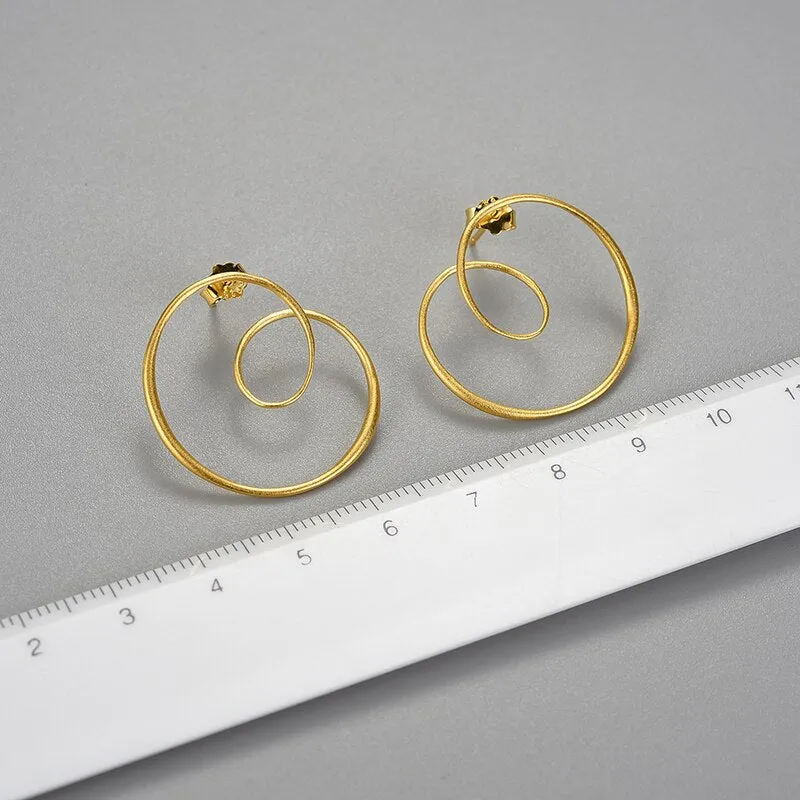 Spiralious - Stud Earrings