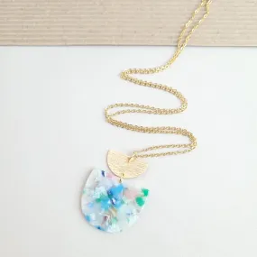 Spring Fling Gold Pendant Necklace