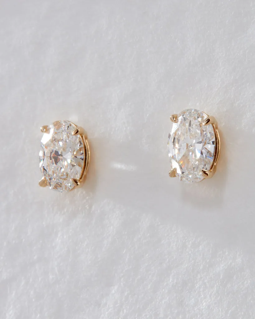 The Ultimate Oval Solitaire Studs