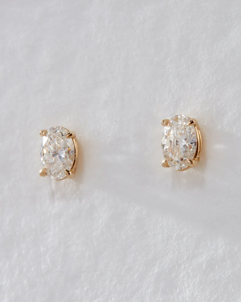 The Ultimate Oval Solitaire Studs