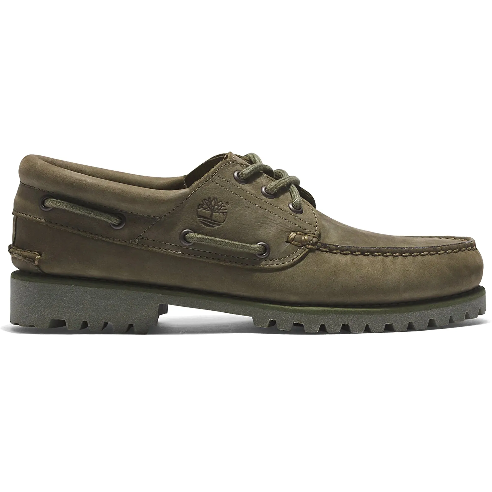 Timberland 3-Eye Lug Handsewn Boat Shoe - Deep Lichen Green