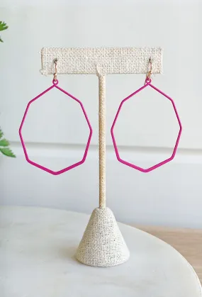 Tulum Toasts Earrings in Fuchsia