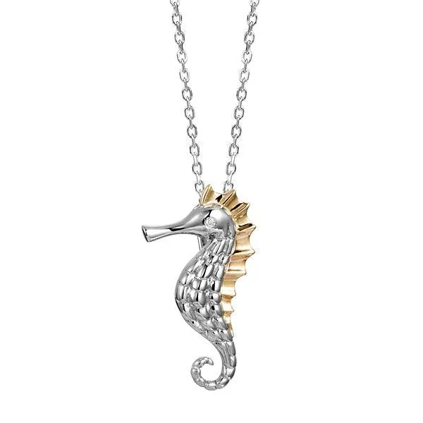 Two-Tone Seahorse Pendant