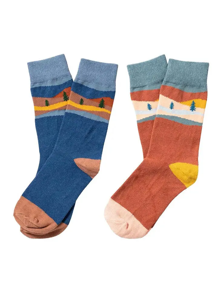 United by Blue Softhemp 2 Pack Socks Night Mountain / Navy