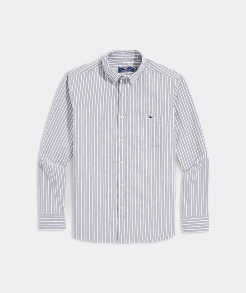 Vineyard Vines Men's Oxford Stripe Shirt - Stp Nautical Navy