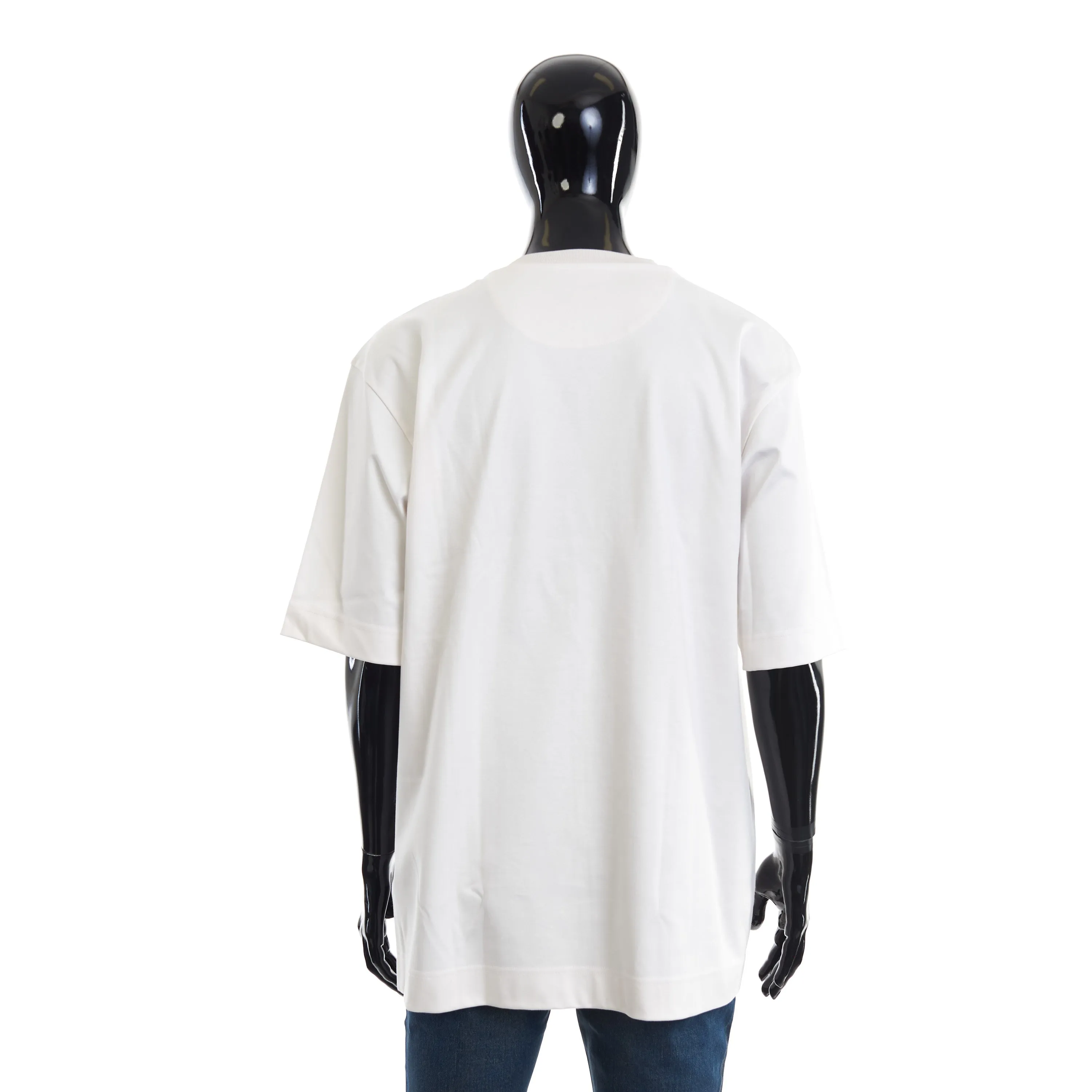 White Fendi Shadow Motif T-Shirt