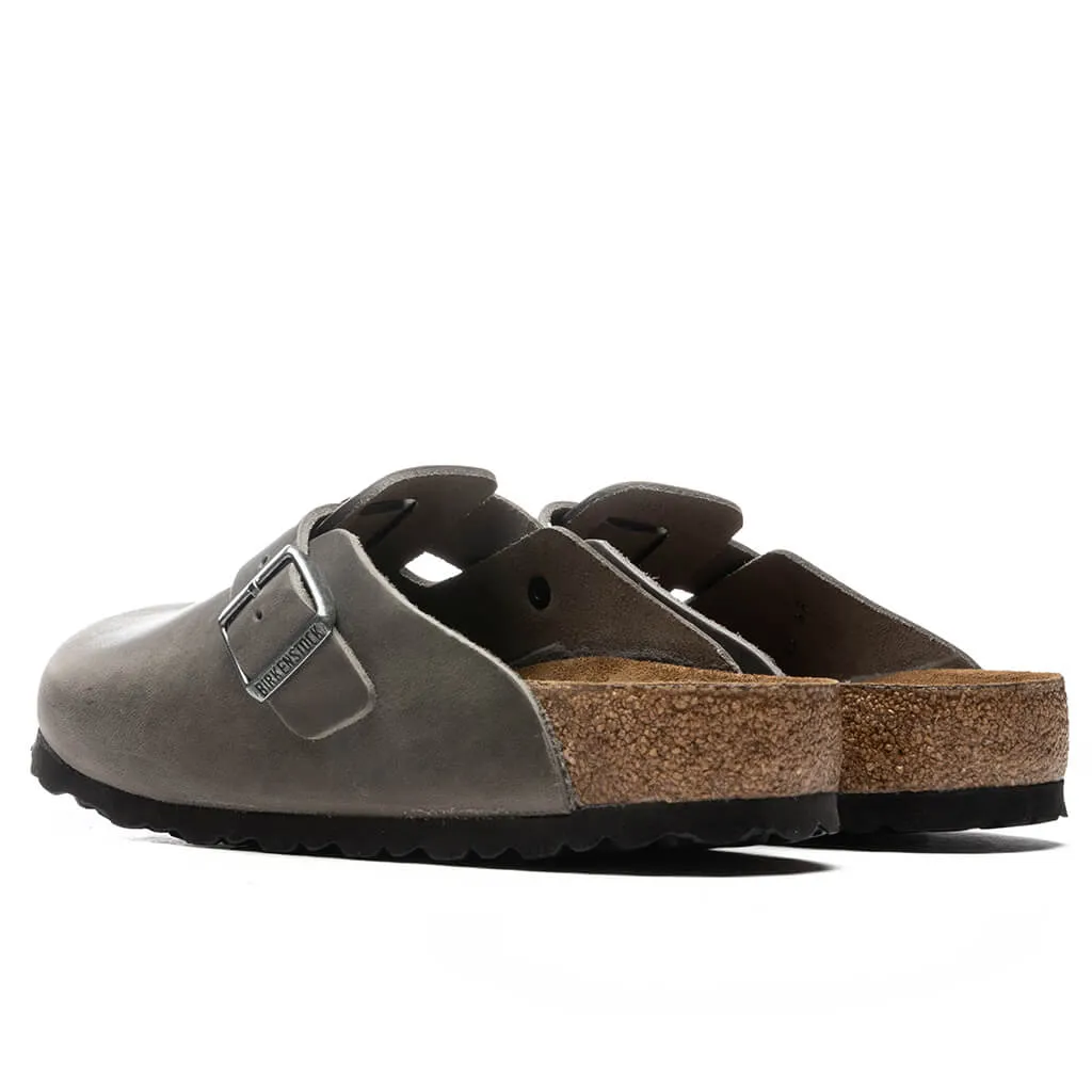 Wide Boston Soft Footbed - Iron