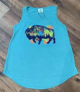 Women's Galaxy Buffalo Graphic Tank