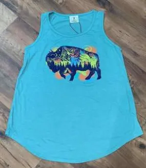 Women's Galaxy Buffalo Graphic Tank